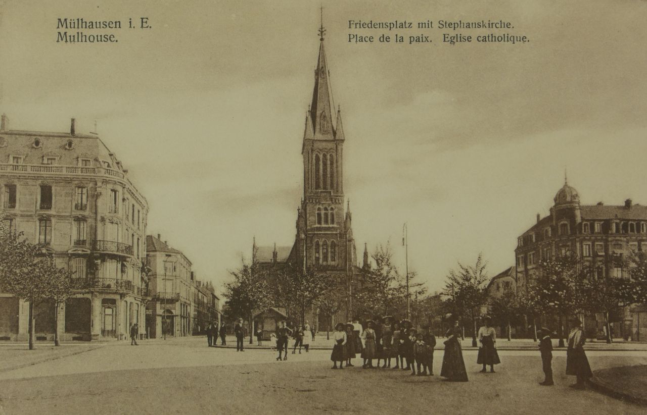Eglise Saint-Etienne - Place de la Paix - av. 1914